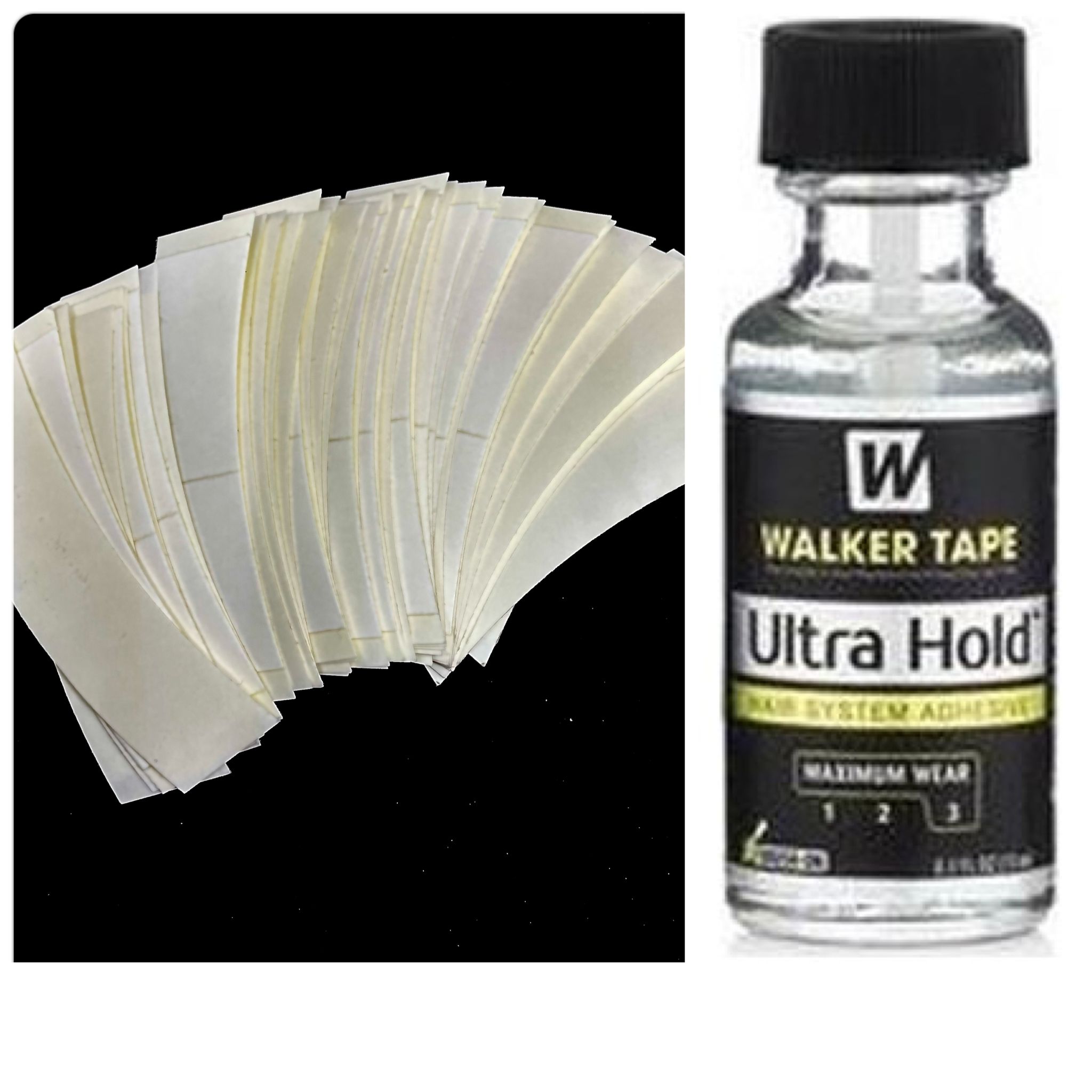 Walker Tape Ultra Hold Protez Saç Likid Yapıştırıcısı 15ml + Beyaz Bant 36 Adet